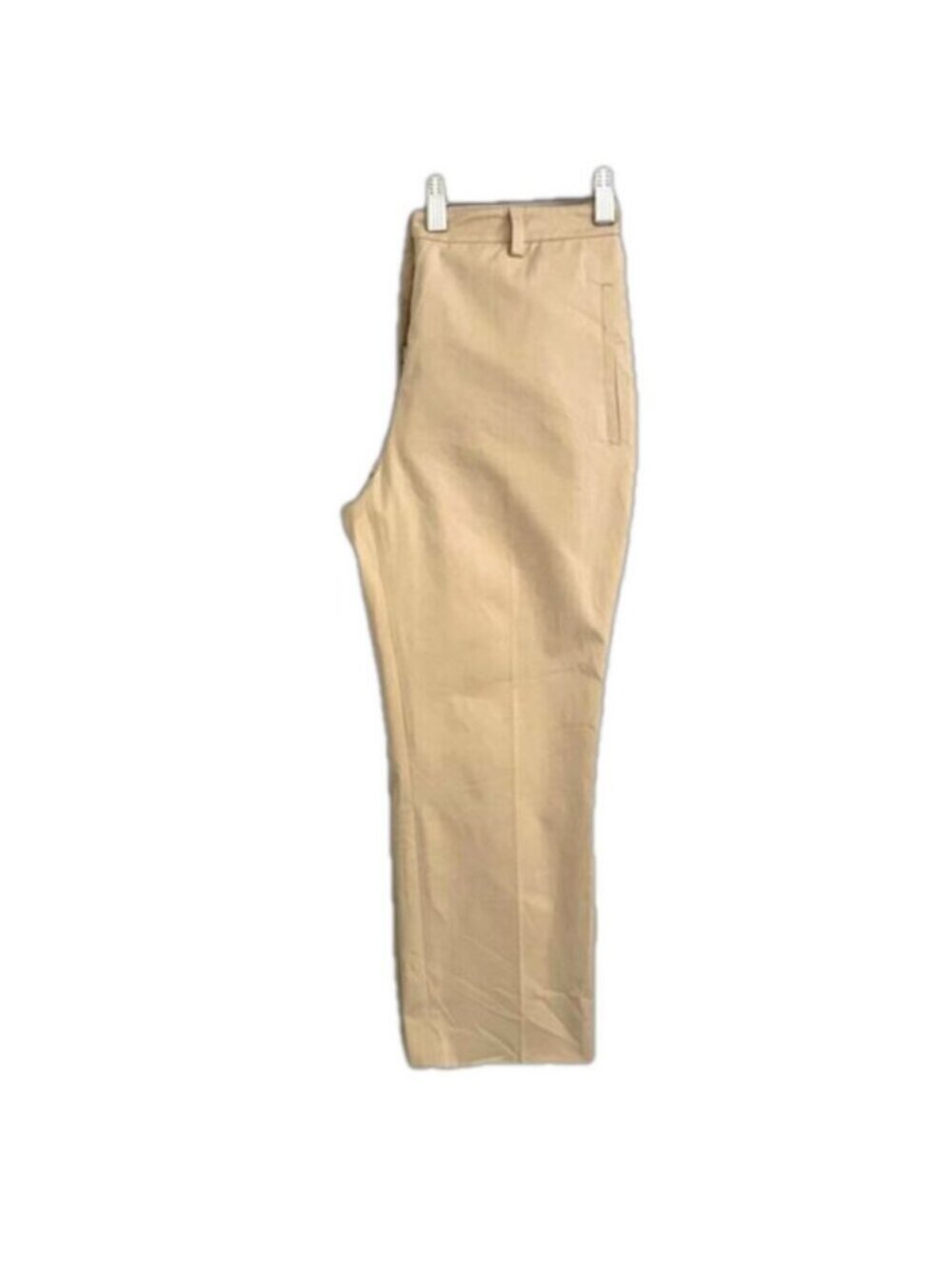 Prada Khaki Straight Leg Cotton Crop Capri Pants - 8 / Medium - Picture 6 of 14